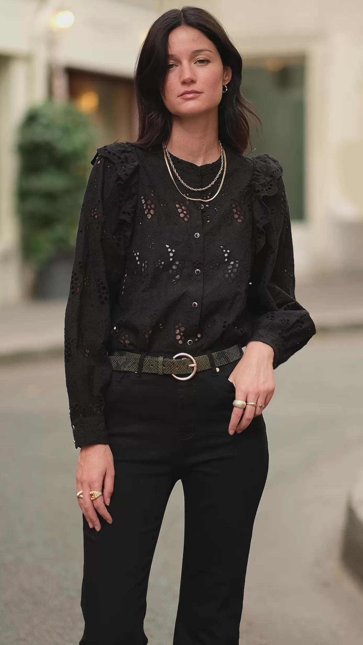 Blouses & Chemisiers | LA PETITE ÉTOILE Blouse Arsine Noir