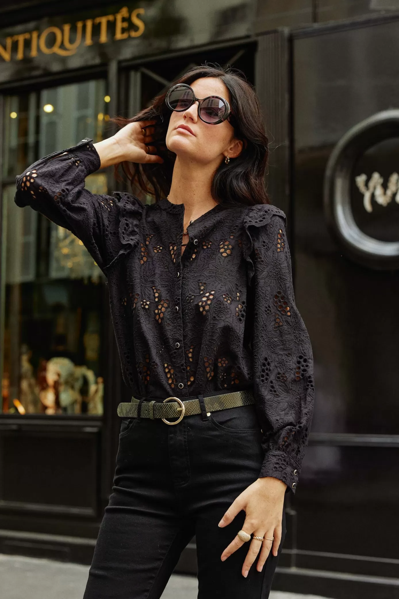 Blouses & Chemisiers | LA PETITE ÉTOILE Blouse Arsine Noir