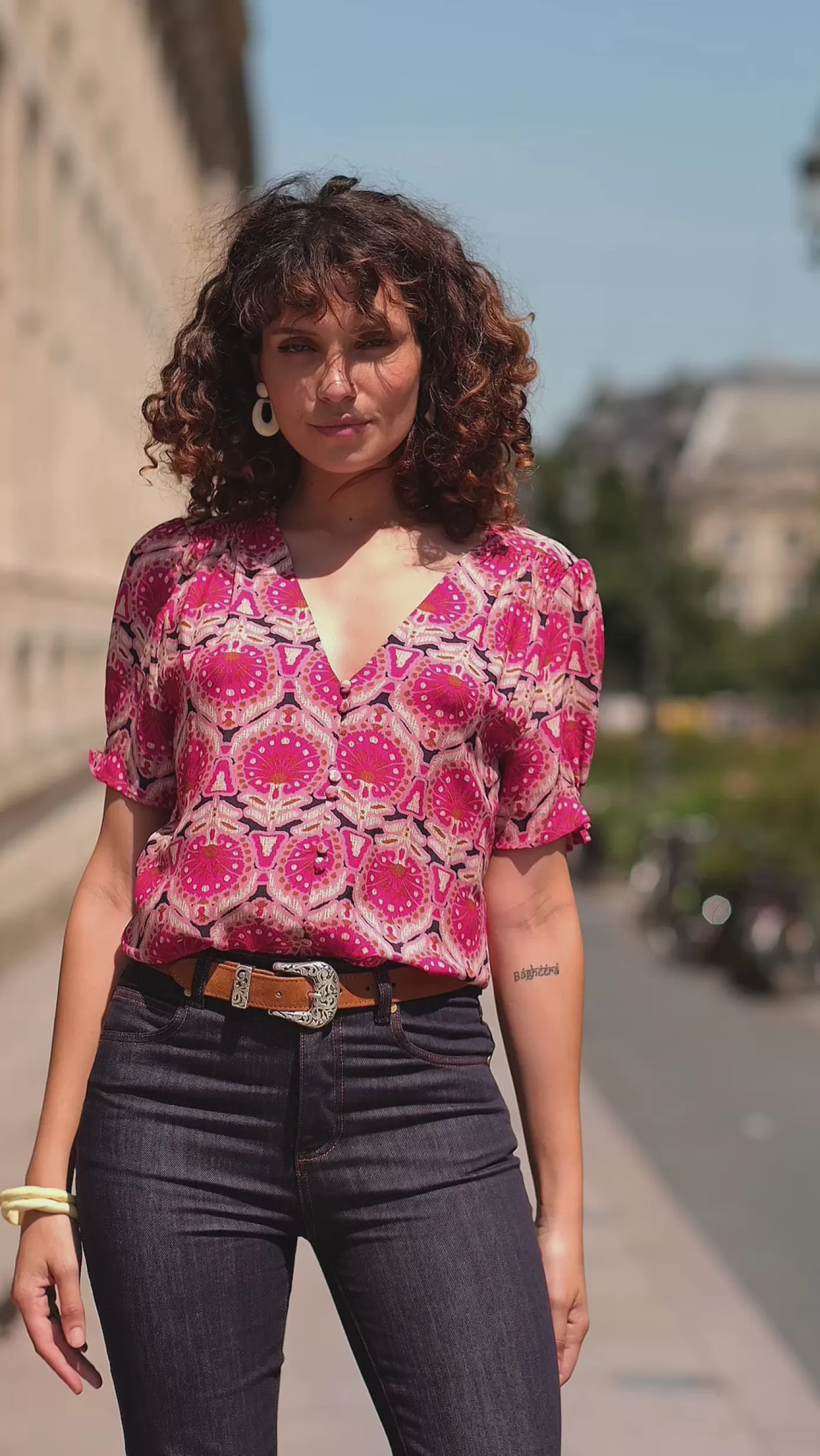 Blouses & Chemisiers | LA PETITE ÉTOILE Blouse Katarina Aztek