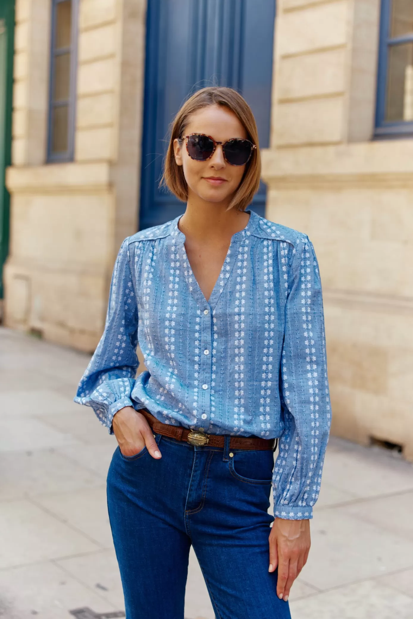 Blouses & Chemisiers | LA PETITE ÉTOILE Blouse Kiera Bleu