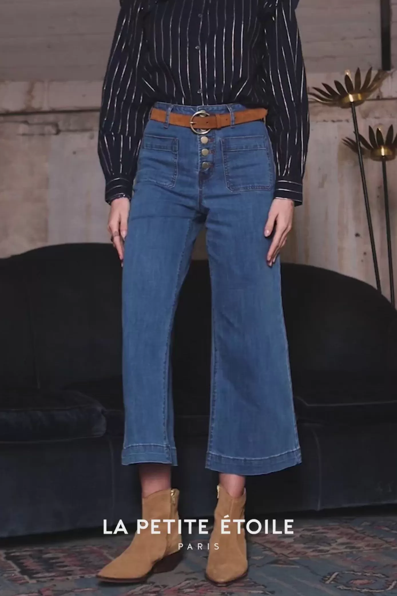 Pantalons & Jeans | LA PETITE ÉTOILE Jean Atlanta S Stone Clair