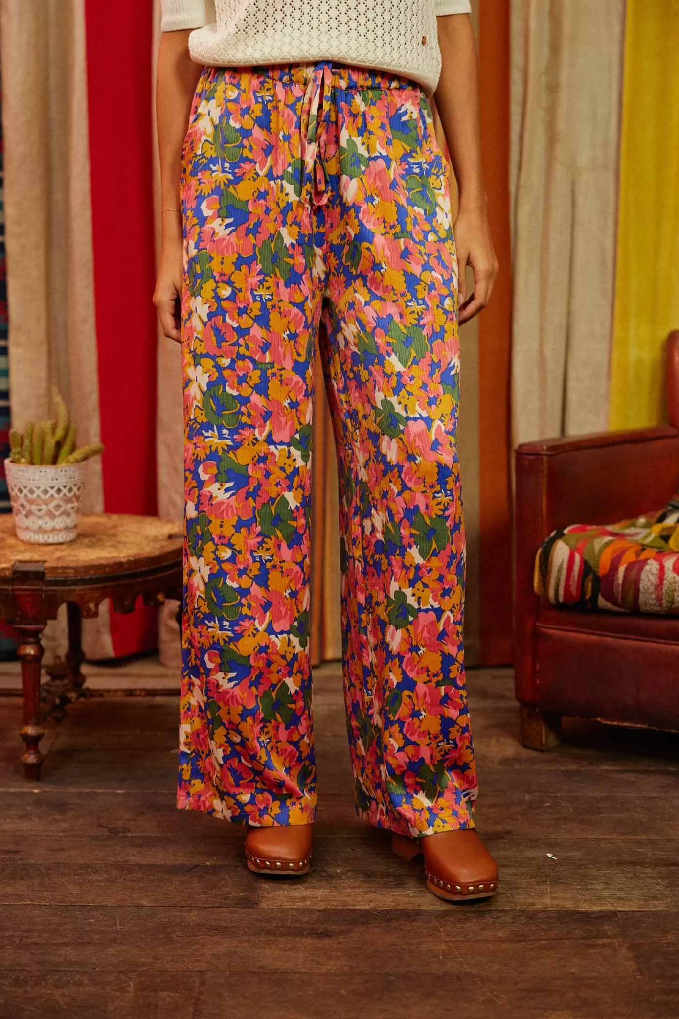 Pantalons & Jeans | LA PETITE ÉTOILE Pantalon Priam Floral