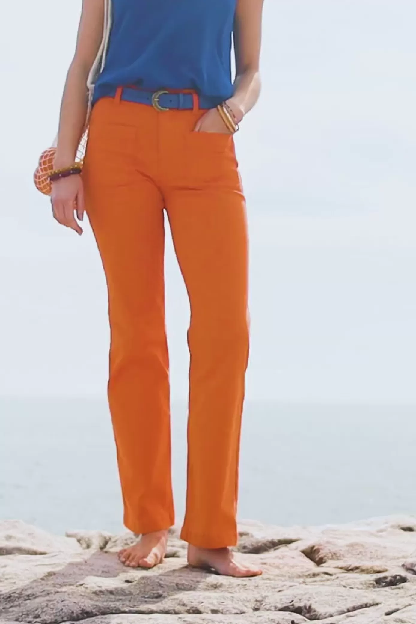 Pantalons & Jeans | LA PETITE ÉTOILE Pantalon Sonny T Orange