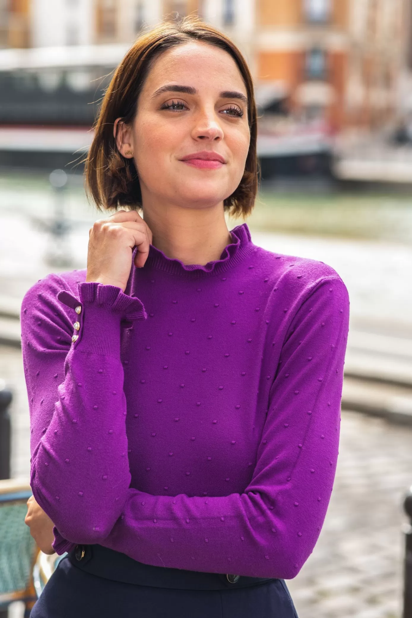 Mailles | LA PETITE ÉTOILE Pull Solferinos Violet