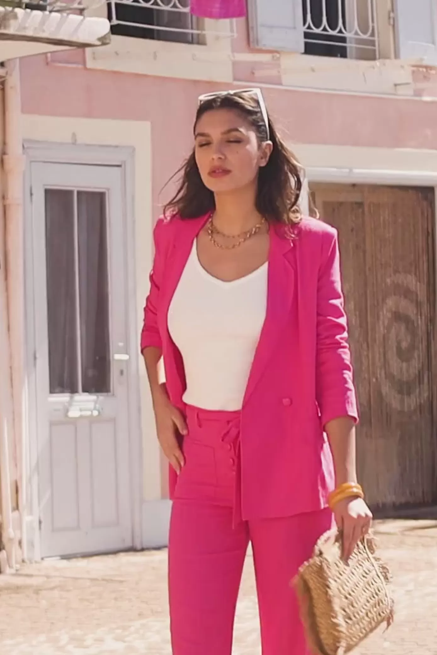 Manteaux & Vestes | LA PETITE ÉTOILE Veste Aileen Fuchsia